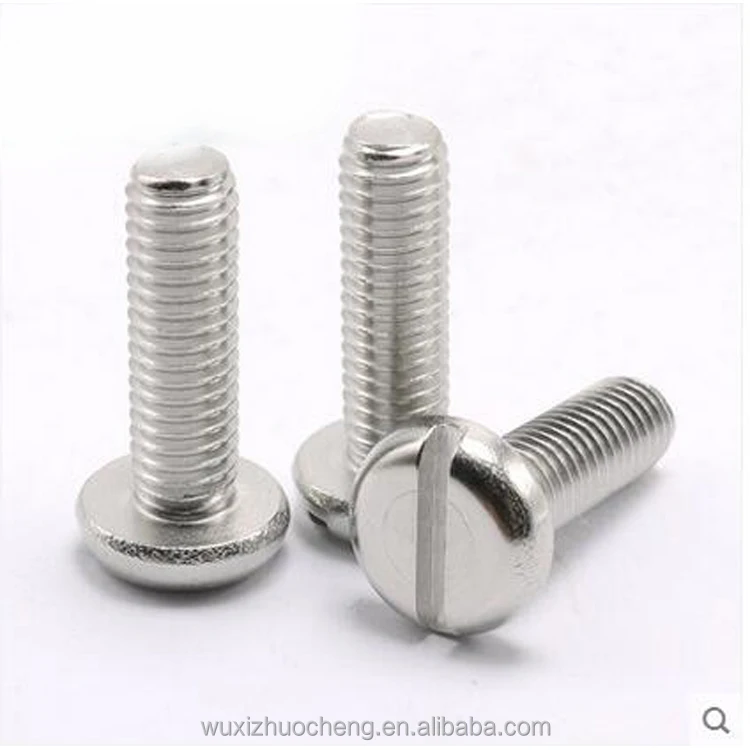 Stainless steel A2-70 bolt slotted cheese head din 84 screw