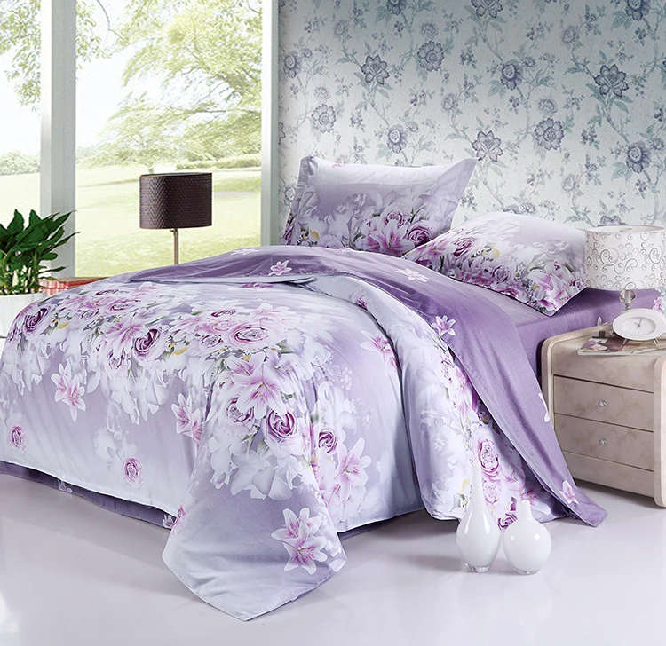Wholesale Custom Colorful Printed Bedcover Bedding Sets