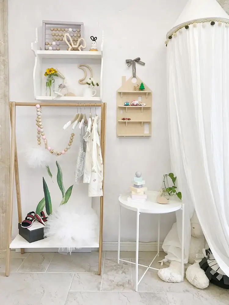 
Nordic wooden hanger furniture for children rooms 