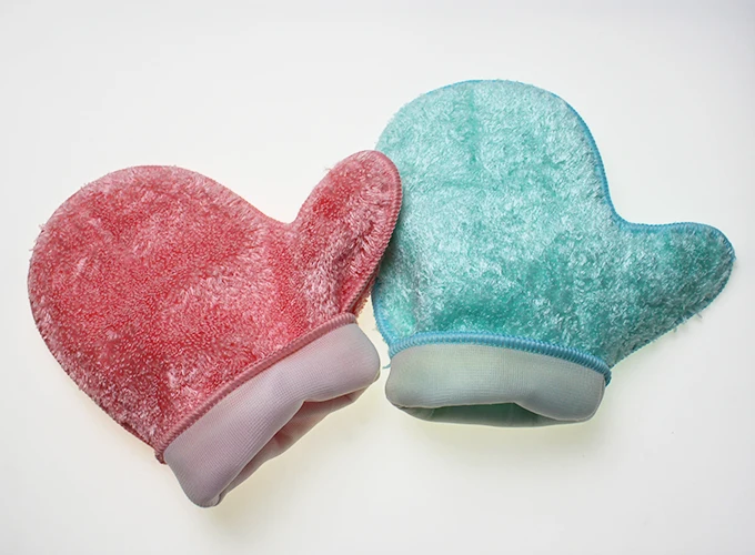 Перчатки из полиэстера и микрофибры для мытья посуды