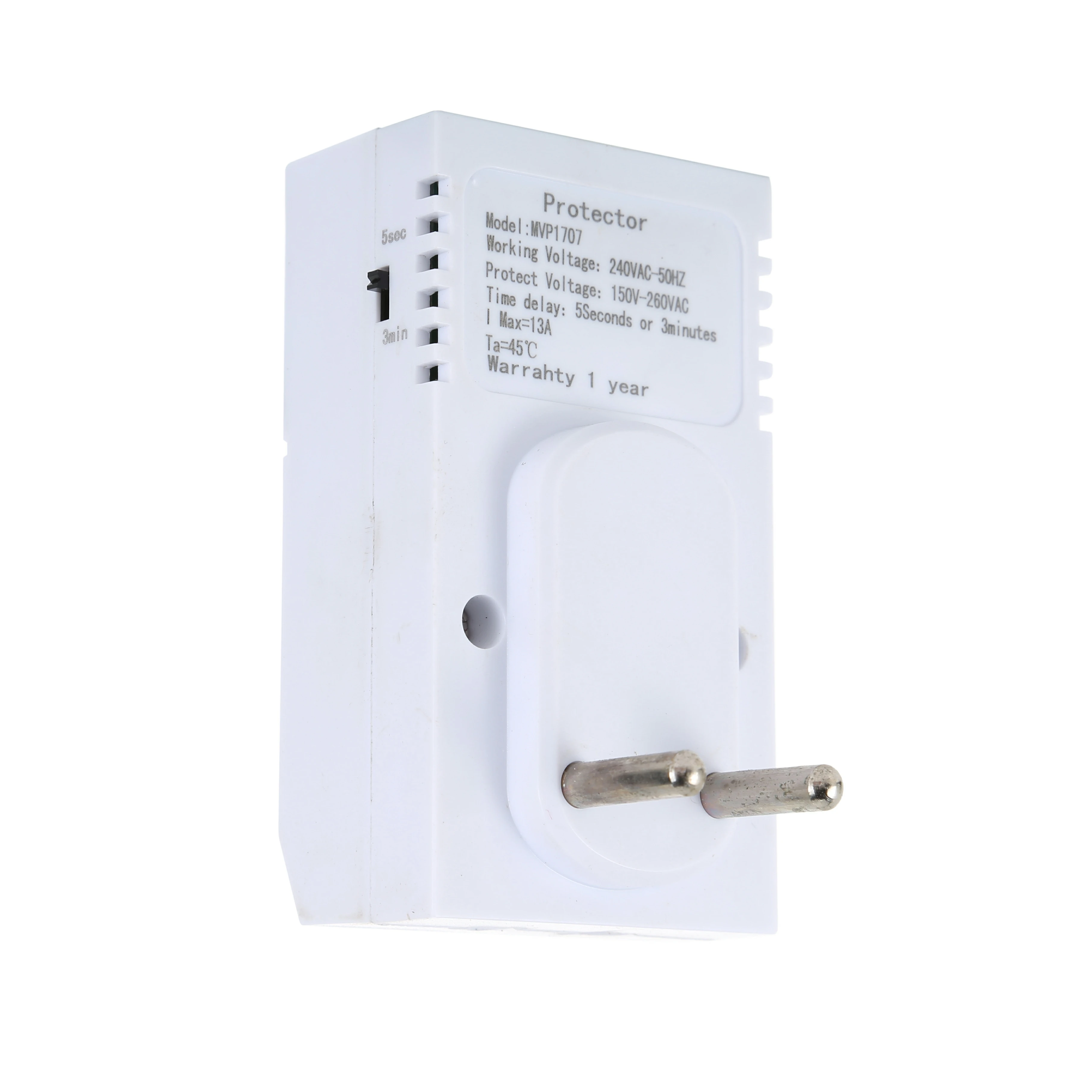 M1707  European Plug Digital Voltage Protector for Refrigerator Safe Guard