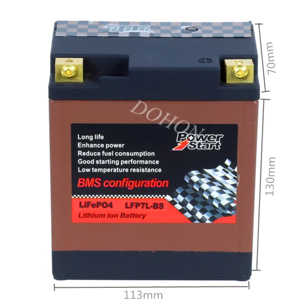 Dohon NEW ARRIVAL BMS Lithium iron Motorcycle phosphate Battery for motorcycle
