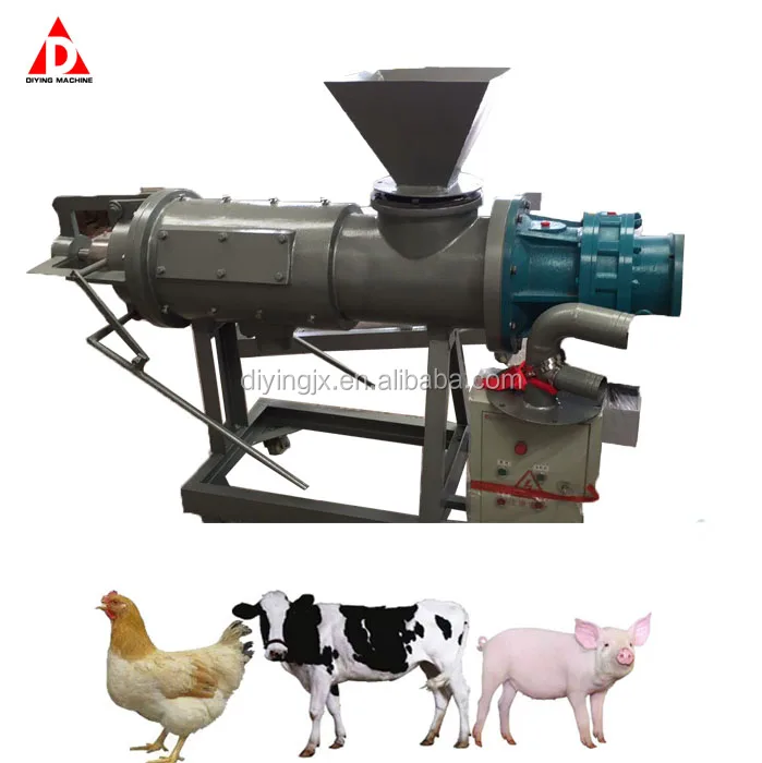 High Quantity Screw Press Pig Cow Chicken Poultry Animal Manure Dung Waste Solid Liquid Separator Dehydrator Dewatering Machine