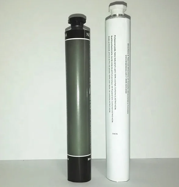 Customized Design Collpasible Aluminium Empty Paint Tubes