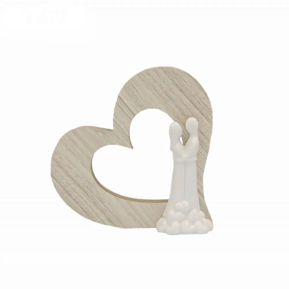 Ceramic home decoration porcelain Anniversary gift MDF twin women heart vivid gifts wedding gift