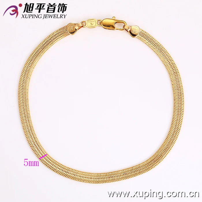 72914 2017 fashion jewellery 18k gold plated men bracelet