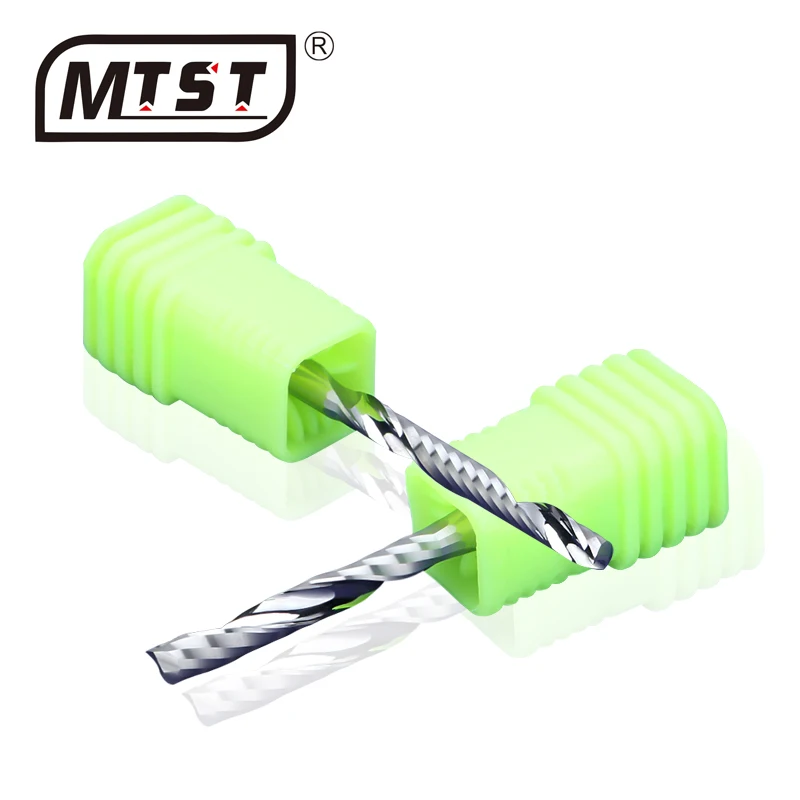 
MTST 3.175mm cnc engraving machine milling cutter Single flute end mill Wood cutter carbide tools woodworking milling cutter 