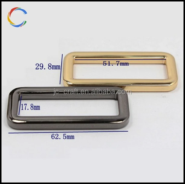 Unisex Stylish Metal Square Buckel Bag Accessories Side Release Buckle