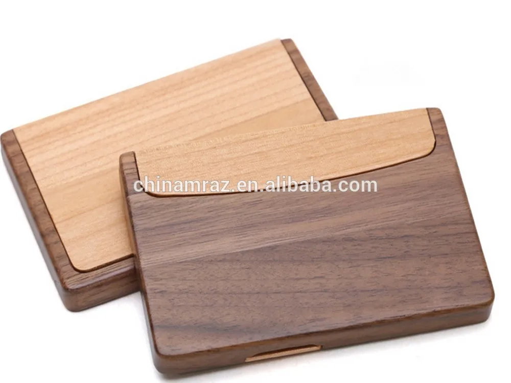  Оптовая продажа дешевая Рождественская упаковка деревянный визитница чехол