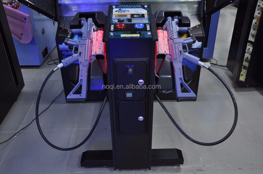 NQS-B13 55 LCD operation ghost arcade shooting game with laser gun,laser ghost arcade