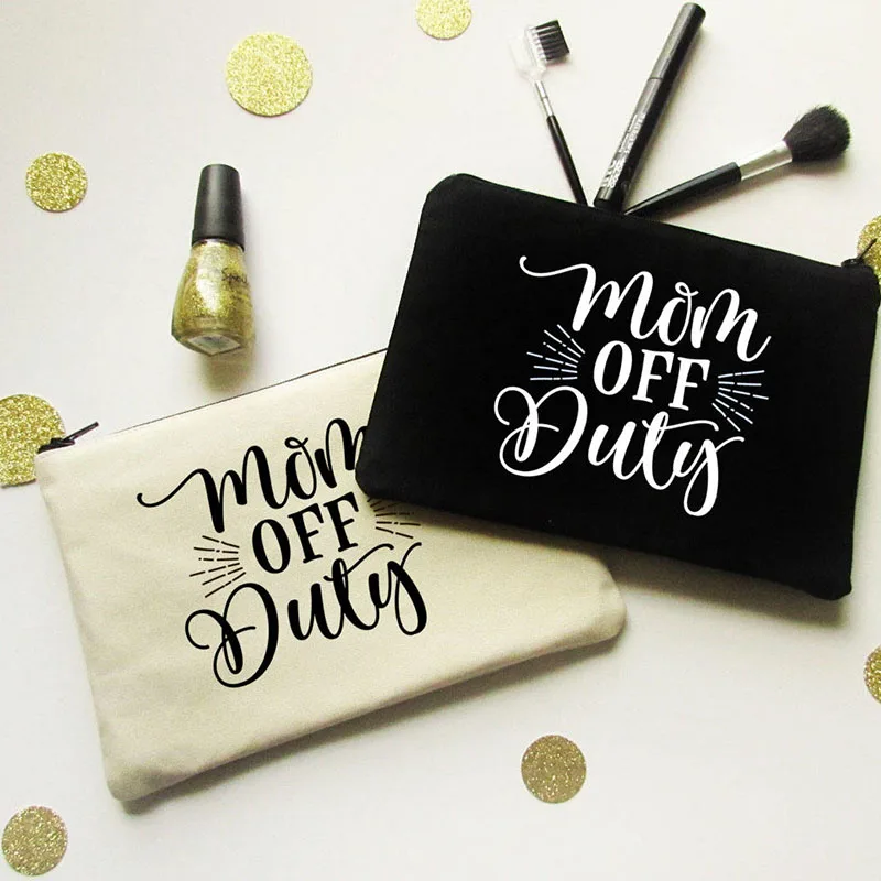 Пользовательские хлопок клатч мешок холст макияж сумка