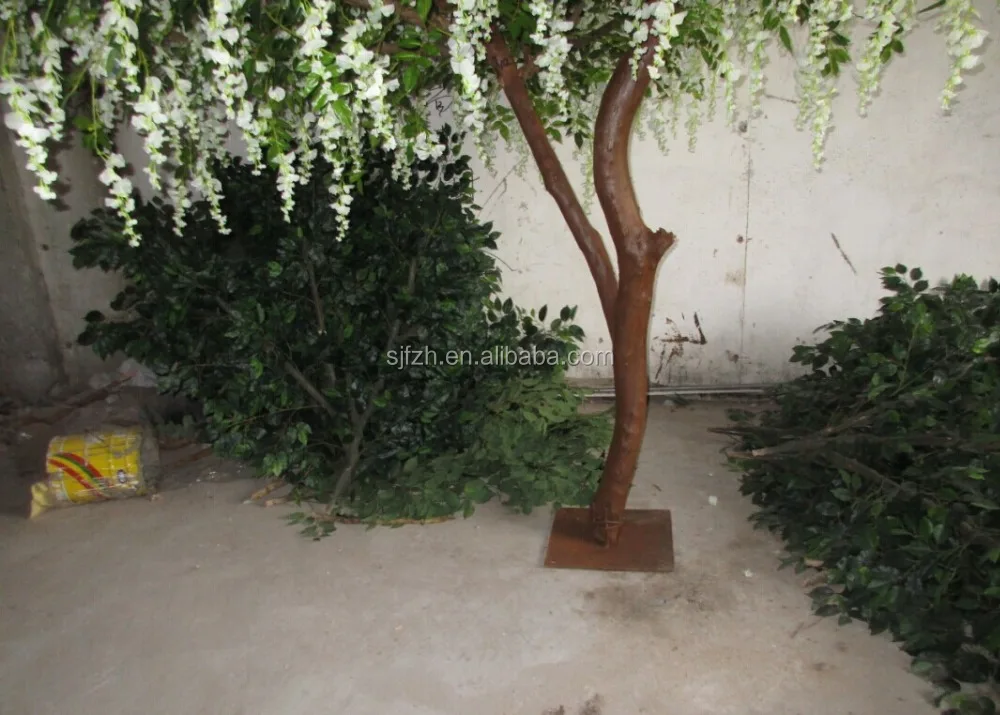artificial real wood trunk artificial wisteria tree with natural looking