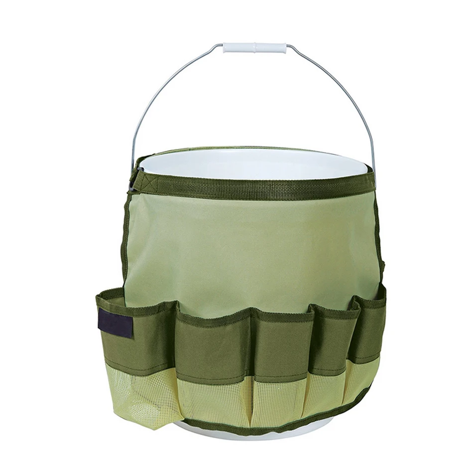 Polyester Bucket Tool Organizer Garden Tool Bag