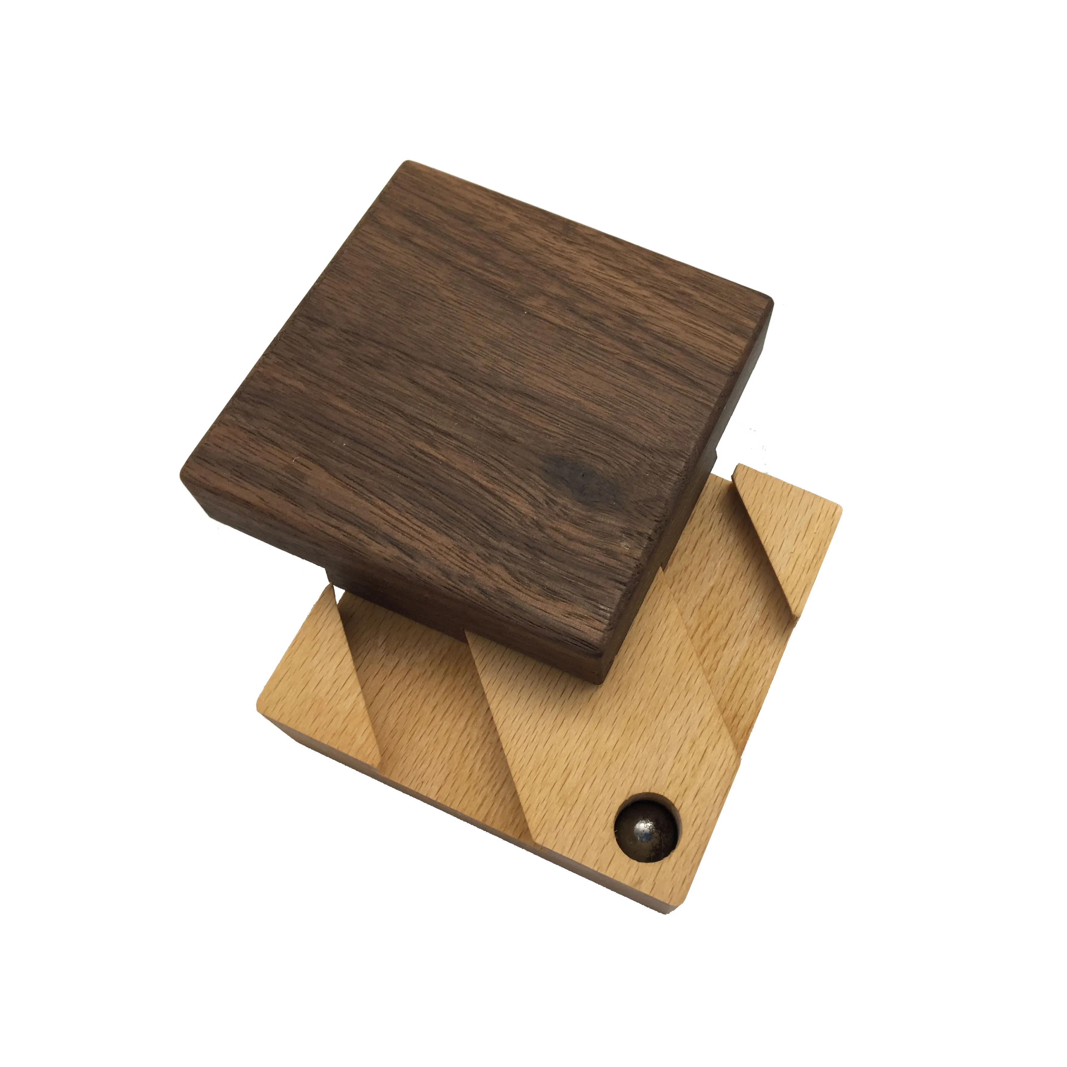 2019 New toys puzzle wooden walnut secret box compartment hidden diamond gift surprise brain teaser