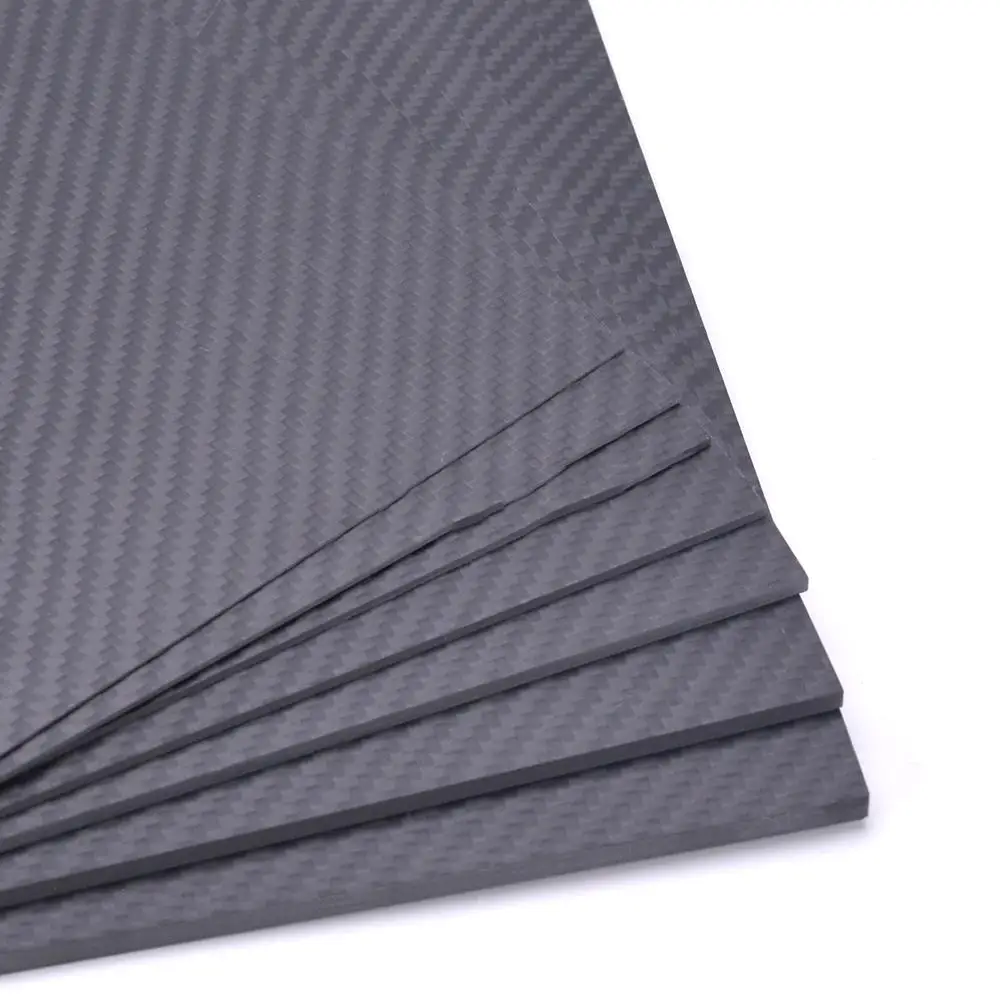 The 100% Real 3K Carbon Fiber Plate Panel Sheet 230mm x 170mm or 200mm X 300mm 3k Carbon fiber Plate Panel 0.5mm 1mm 1.5mm 2mm