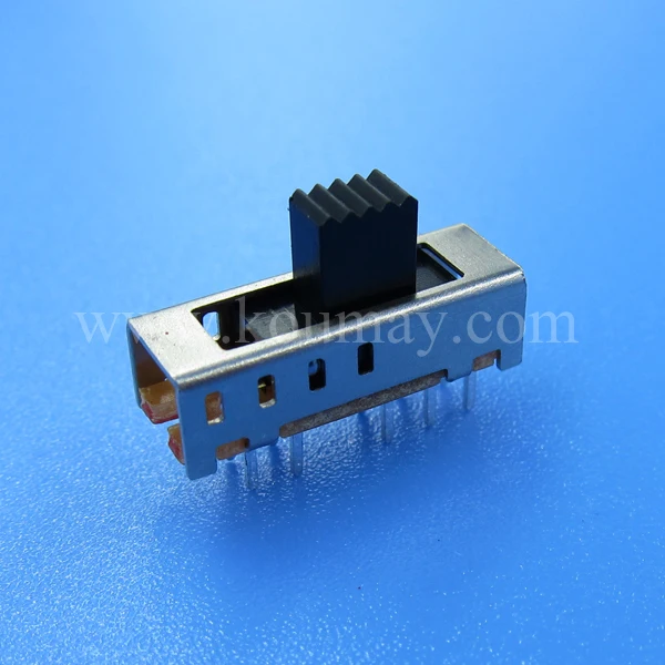 2P4T pcb slide switch dip vertical through hole