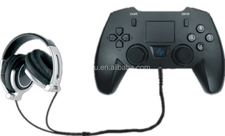 Wireless Video Game Controller with Keyboard and Headset , Large TV, PC, Smart Phone