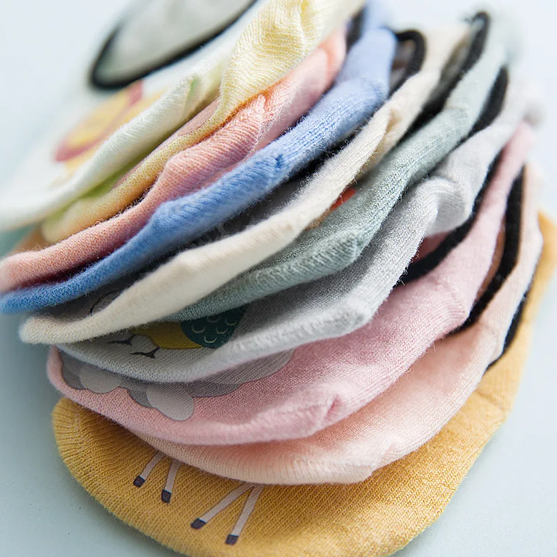 
Wholesale 3-pack Non-slip Invisible Slip-on Toddler Baby Kids Barefoot Slipper Socks 