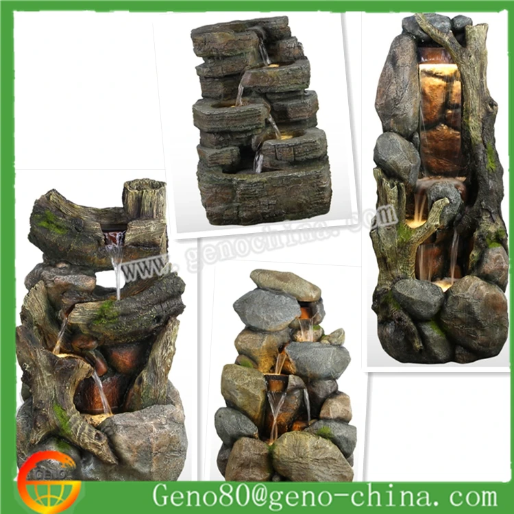 Large Size Rockery Water Fountain Feng Shui Style for Home and Garden Decoration Resin Fountain Bird Fountain Clothes 45 Days