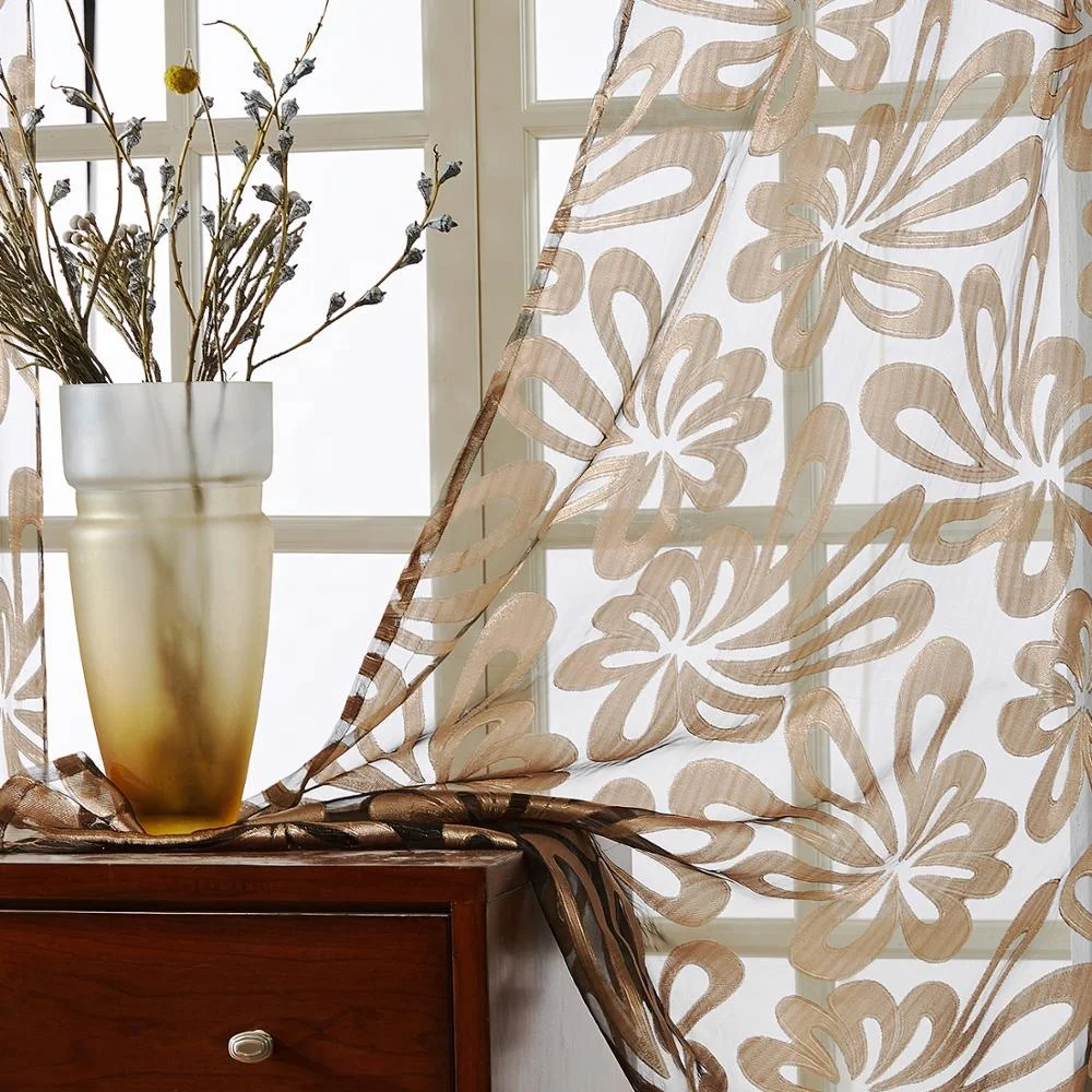 Indian Style Embroidery Window Sheer Curtain Fabric For Bedroom Drapes Voile Sale Embroidered Voile Curtain Living Room