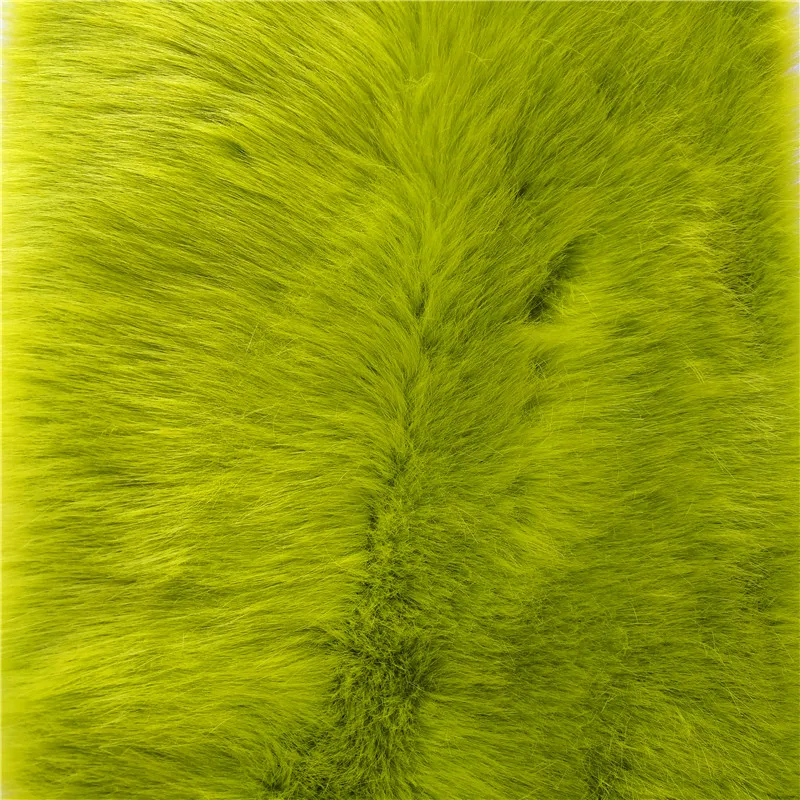 High Quality  Faux Fox Fur Plush Fabric Long Pile for Women Winter Coat Scarf