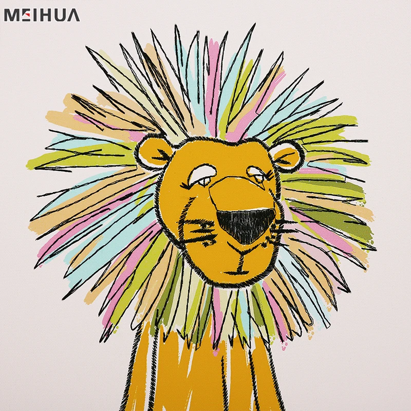 Accept Custom Order Animal Paintings on Amazing Canvas Prints Art Oil Modern Home Decoration Canvas Embroidery