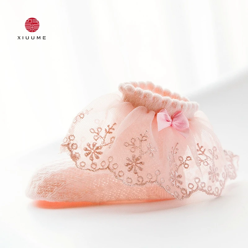 
Wholesale baby socks gift set lace bowknot girls cute korean kids socks 