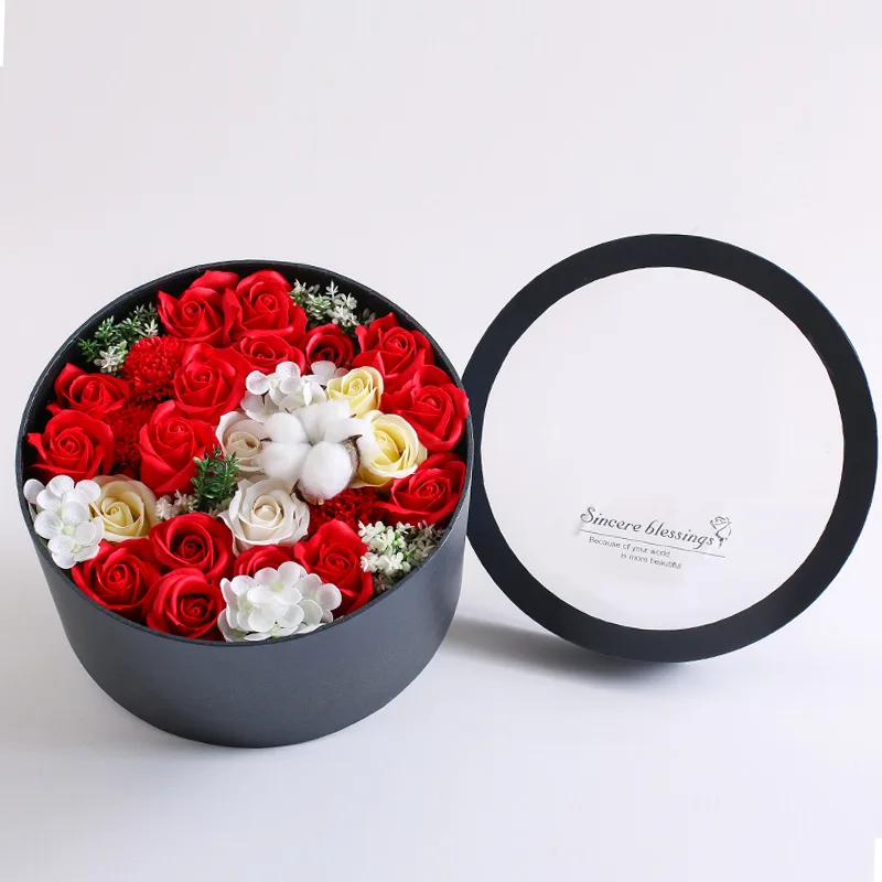 wholesale hot sell best gift  artificial soap flower box made in china