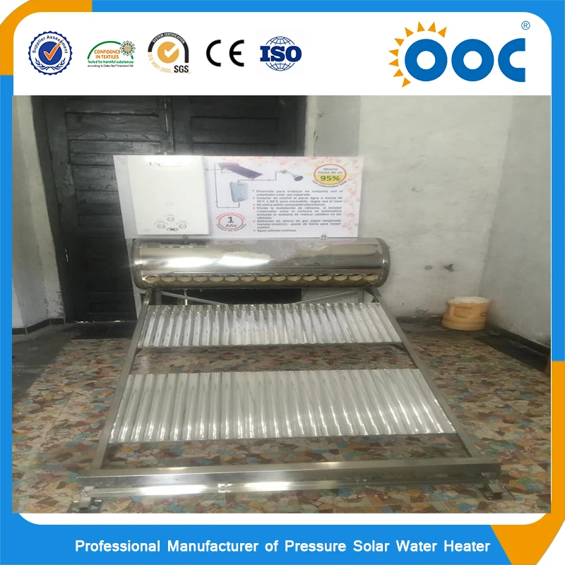 Low pressure 200L all stainless steel solar water tank solar boiler