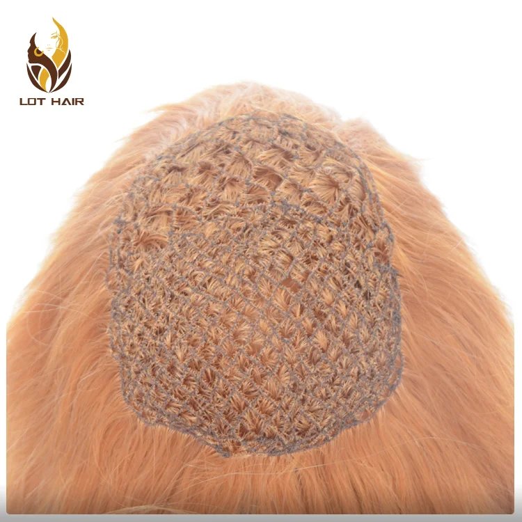 fishnet toupee High quality Virgin European Hair toupee human hair for women