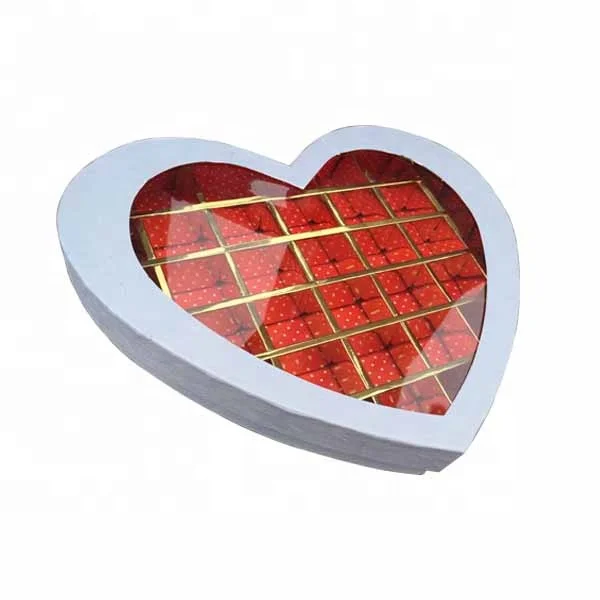 
Custom Luxury heart chocolate packaging box,clear transparent pvc window chocolate packaging box,chocolate box with inserts 