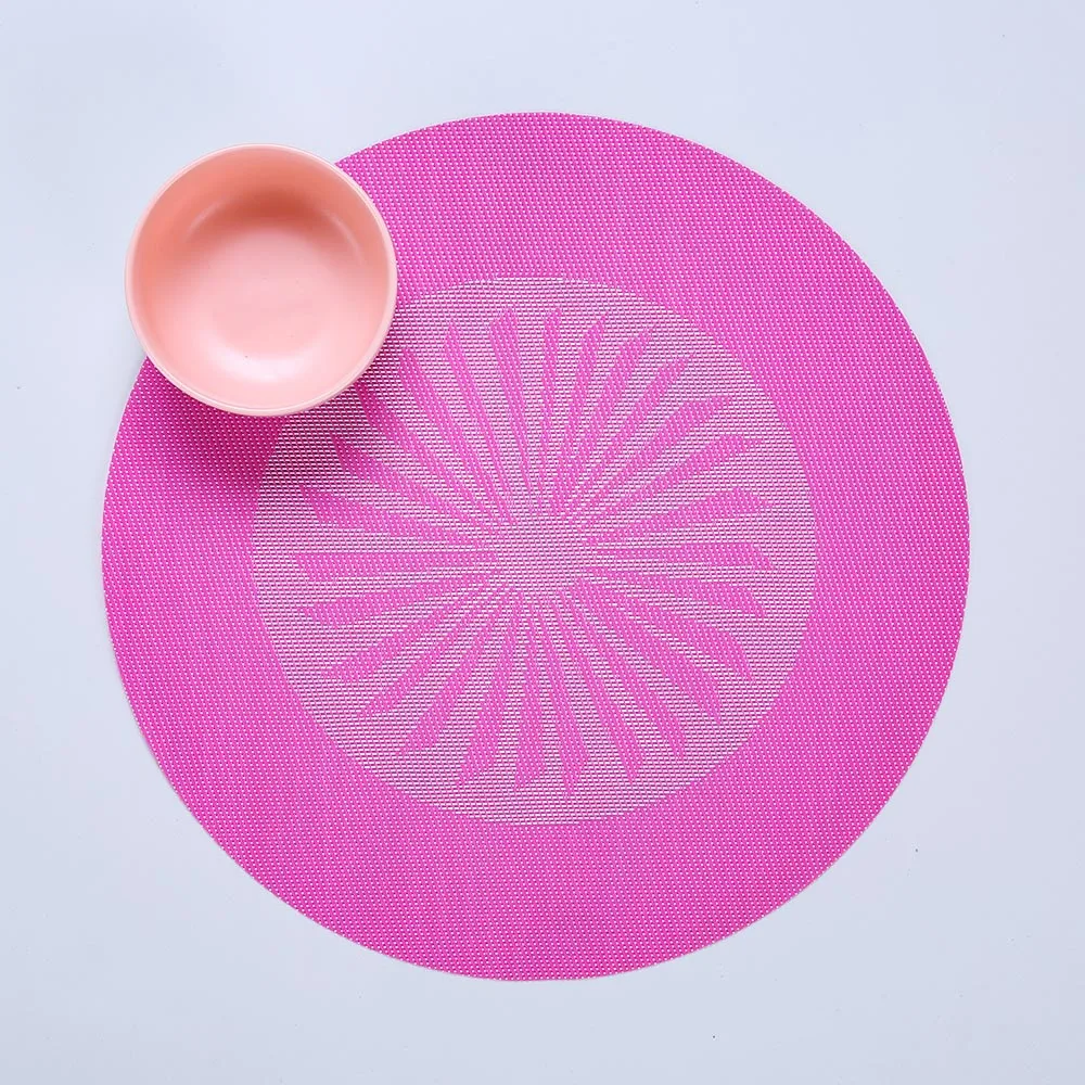 Fabric Round Table Mat Circle Placemats Supplier Gold Aqua Vinyl Plastic Cheap Large Customized Sized Available Yellow Orange