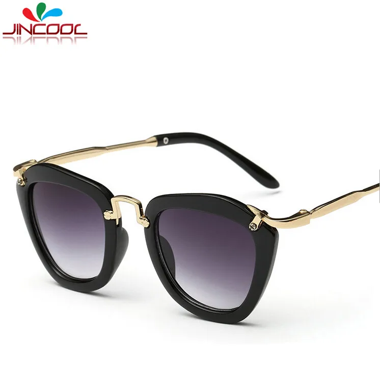 JinCool 2016 Fashion Cat Eye Kids Sunglasses Lovely Girls Boys Eyewear Baby Sun Glasses for Children