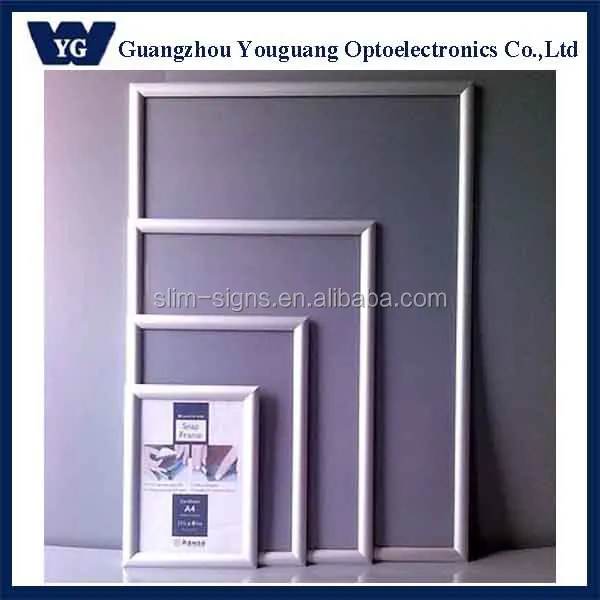 Wall Mounted Snap Poster Aluminum Frame A0 A1 A2 A3 A4 Sizes