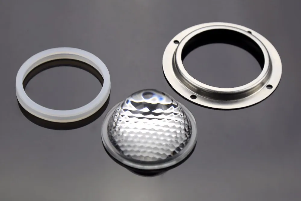 90 Degree 66mm Led Glass Lens Cob Led Chip Lens