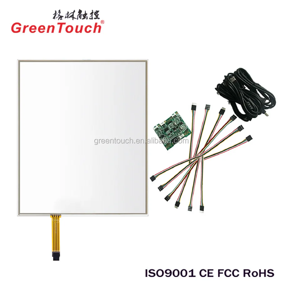 GT-4W-15A-1 15 дюймовый 4-проводной резистивный сенсорный экран панель usb Наборы для PO промышленный ЖК игровой автомат монитор сердечного