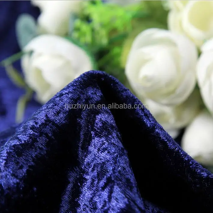100% polyester bright glossy crush velvet soft sofa fabric