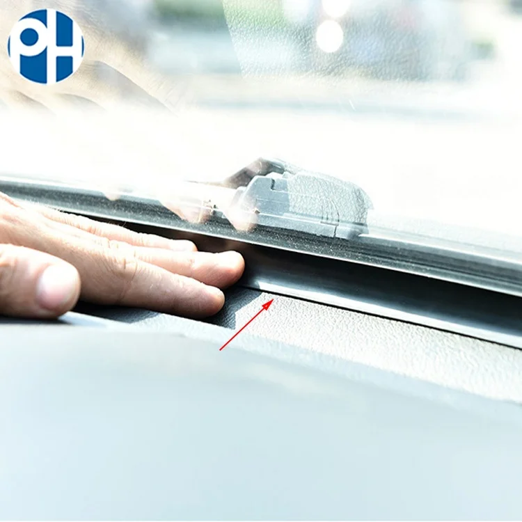 Black Rubber 1.6m Car Windshield Dashboard Sealing Strip with  Soundproof Anti-dus