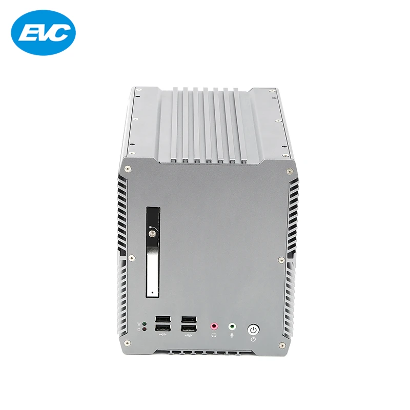 Небольшой размер безвентиляторный настольных ПК со съемной хранения и HD to VGA adapter