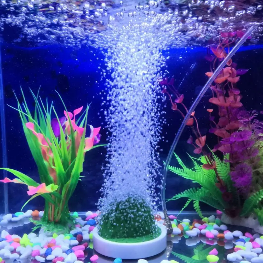HiSin BS019-ST d105*70mm In bluk hill cartoon disc aquarium air stone with micro bubbles air pump fish tank accessories