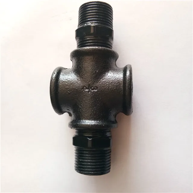 BSP Galvanized Malleable Iron Cast Iron Cross Pipe Fittings