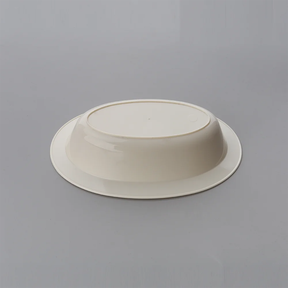 Высококачественные большие Смешанные Оптовые овальные десертные сервировочные пластиковые салатные одноразовые чаши