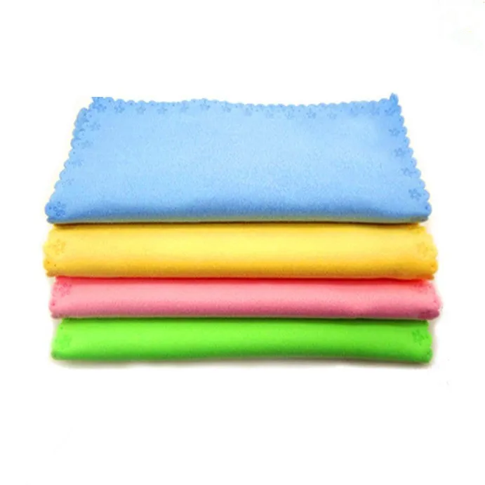 Custom print microfiber cleaning cloth/microfiber bamboo eyeglass/car/lens cleaning cloth in roll