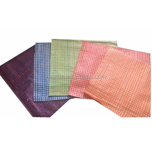 
China hotsale laminated pp woven shopping bag colorful stripe packing vegetables, Fruits export to Africa 