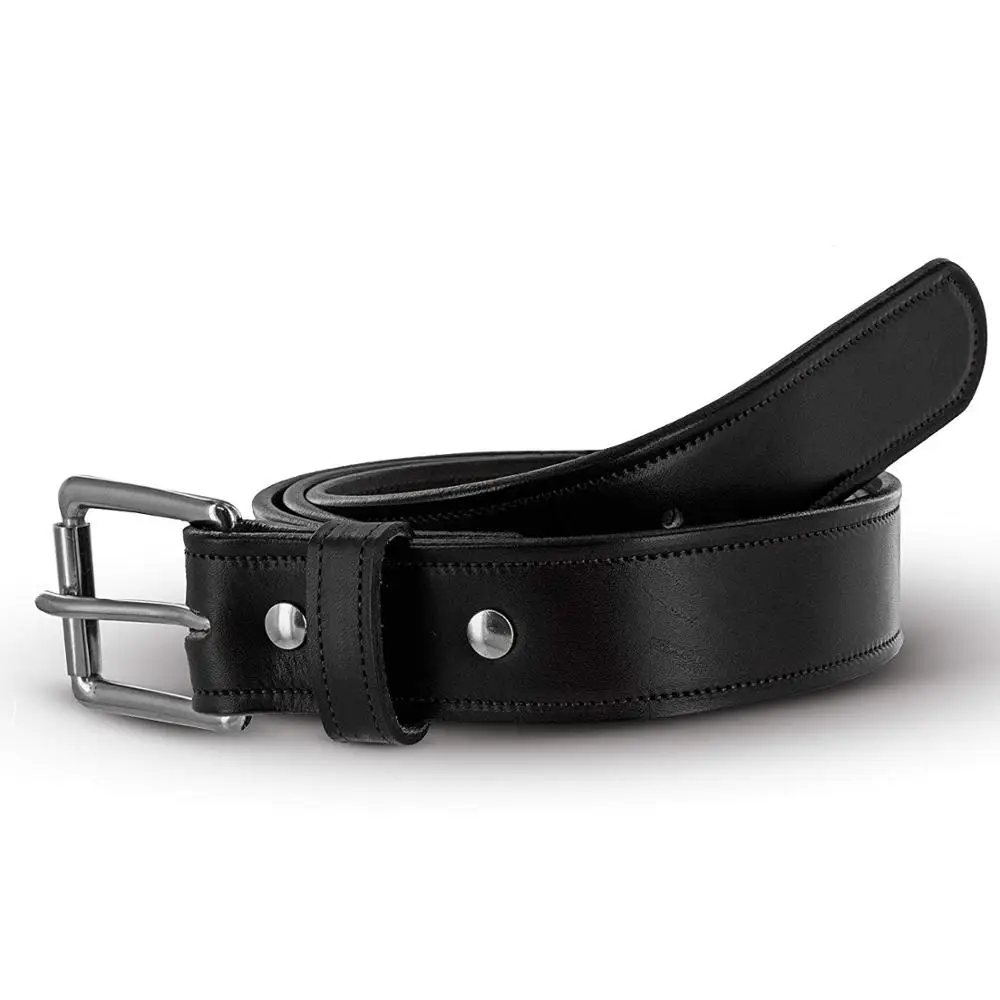 OEM Fashionable Roller Buckle Leather Belt Man Best Gift Choice Soft Touch Luxury Full Grain Men Leather Belt