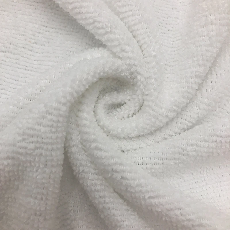 Изготовленная на заказ Экологически чистая впитывающая трикотажная ткань в рулоне 80% полиэстер 20% полиамид микрофибра махровая ткань для очистки