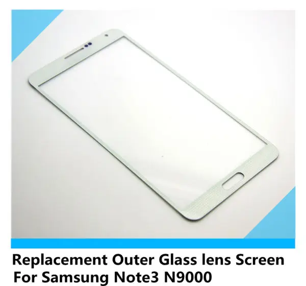 Не является водонепроницаемым белый серый Замена Внешний Стеклянные линзы экрана для Samsung Примечание 3 (N9000)