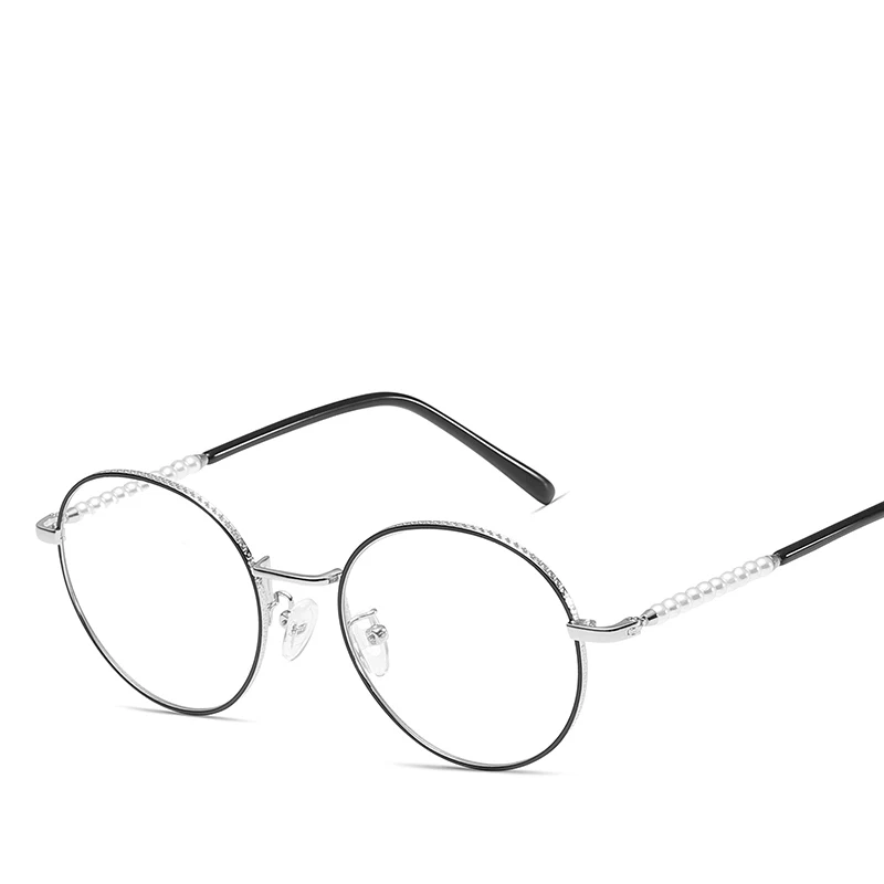 Ultralight Pearl Female Anti Blue Eyeglasses Frames For Women Men Vintage Optical Eyewear