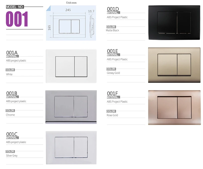 Polished chrome dual flush plate for concealed cistern- fit for Geberitsigma concealed cistern
