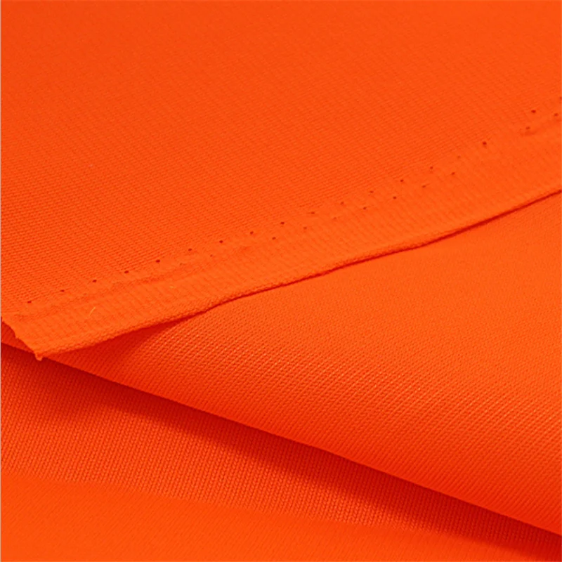 
2018 tricot knitted orange color reflective knit fabric 